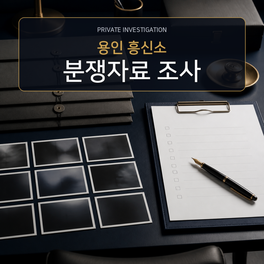 용인 분쟁자료 조사 전문 흥신소